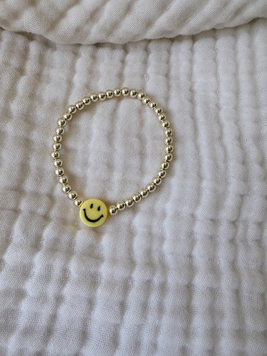 Gold Smiley Bracelet