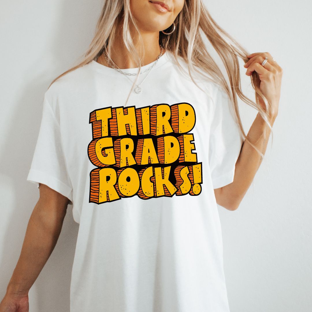 Third Grade Rocks! Tee || Grade Level Tee