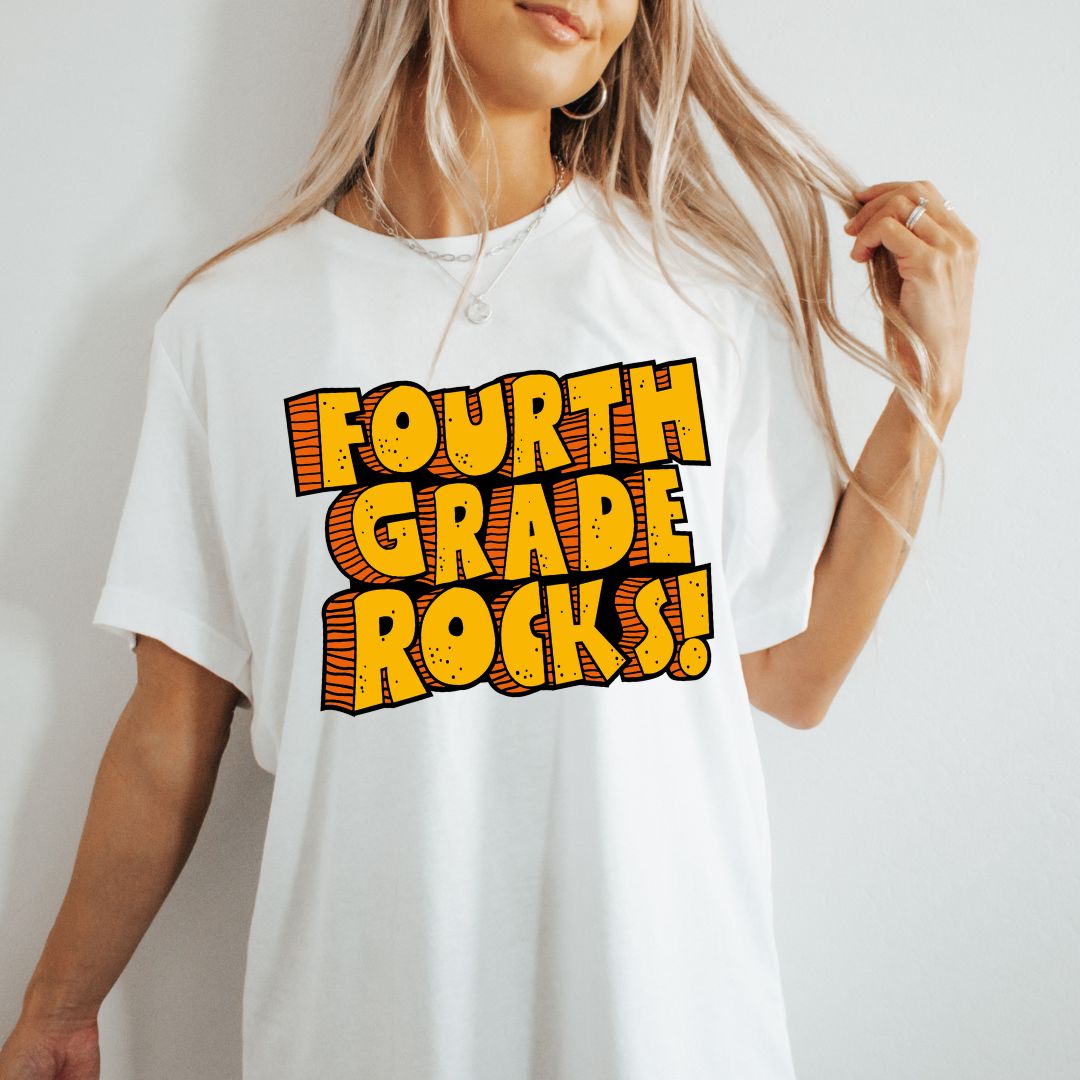 Fourth Grade Rocks! Tee || Grade Level Tee