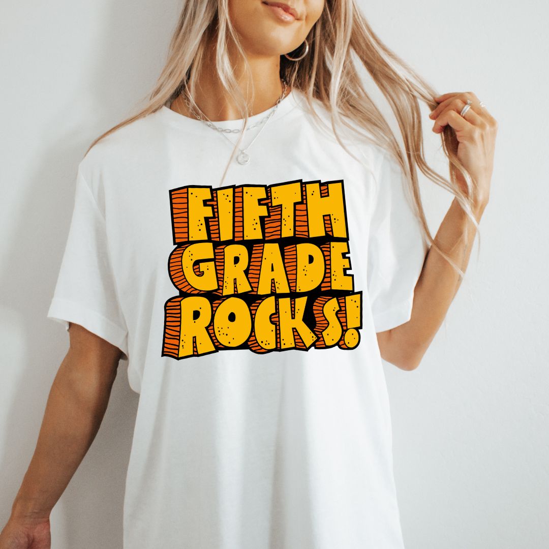 Fifth Grade Rocks! Tee || Grade Level Tee