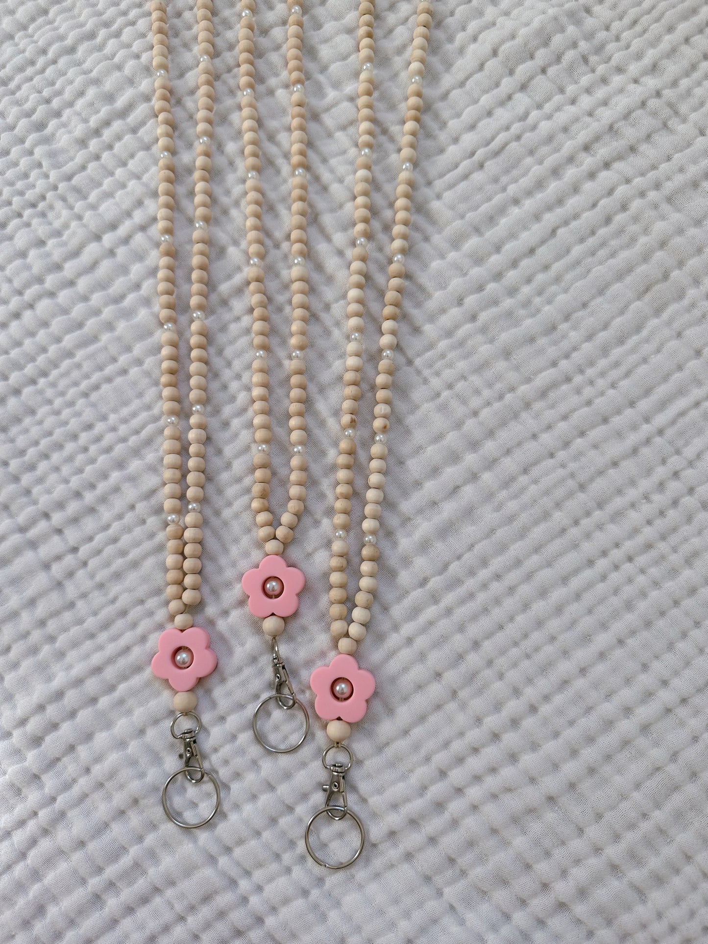 Pink Pearl Lanyard