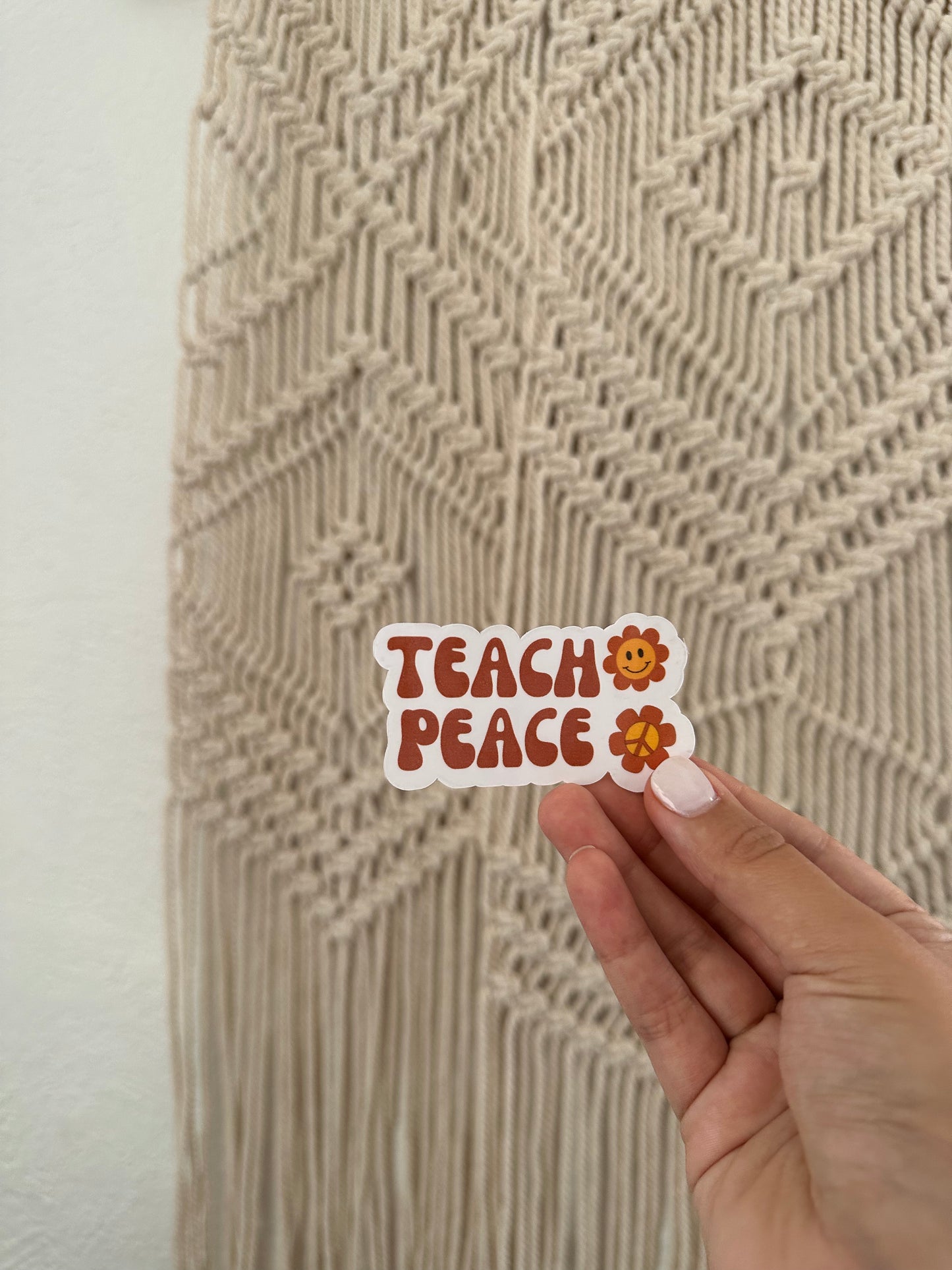 Teach Peace Sticker