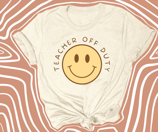 Teacher Off Duty Smile Tee